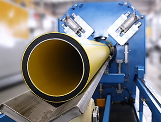 LSP-250 HDPE Pipe Línea de coextrusión de tres capas 