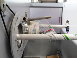 LSDP75PVC línea de extrusión de tubo doble con envoltura de película en línea 