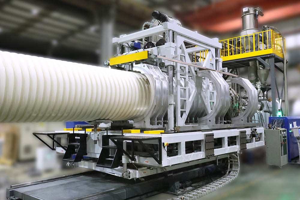 LSBP-1500 PVC doble pared línea de extrusión de tubos corrugados 