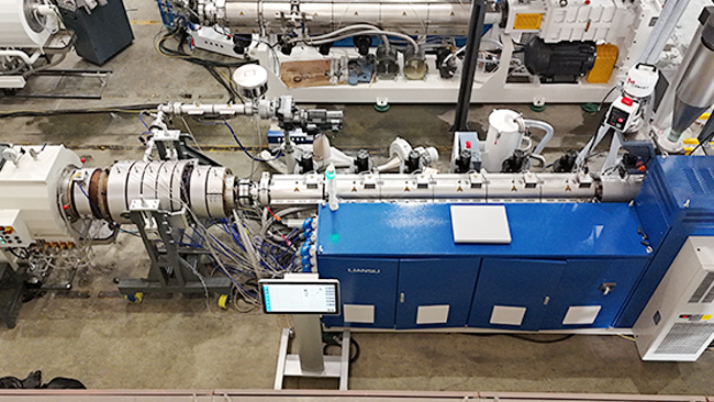 L&iacute;nea de extrusi&oacute;n de tubos s&oacute;lidos LSP-315 HDPE 