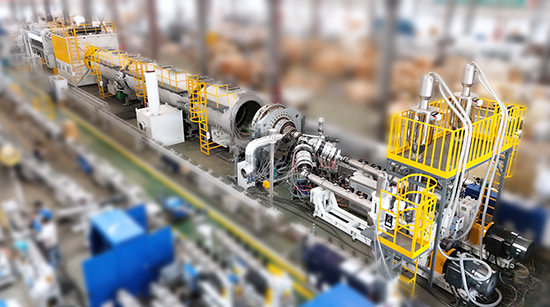 La puesta en marcha de la línea de extrusión de tubos OD1600 HDPE se completó 